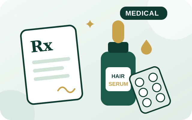 Hair loss medical treatment with prescription and hair serum at Dheeran Clinic Coimbatore